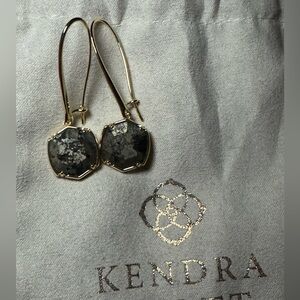 Kendra Scott Gold and Gray Earrings